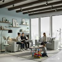 Juego de Living Romeo 3 2 gris claro Sofá 3 cuerpos y de 2 Cuerpos gris con resortes