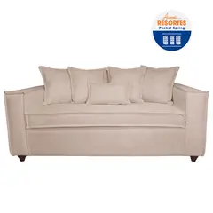 SITIAL HOME - Sofá 3 Cuerpos Romeo para Living Color Beige Full Confort
