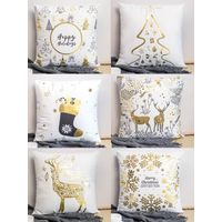 Fundas de Navidad blanco diseños pack 6