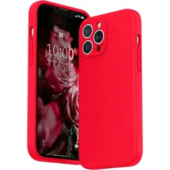 GENERICO - Carcasa Para iPhone 11 Pro max Silicona Rojo Antigolpe.