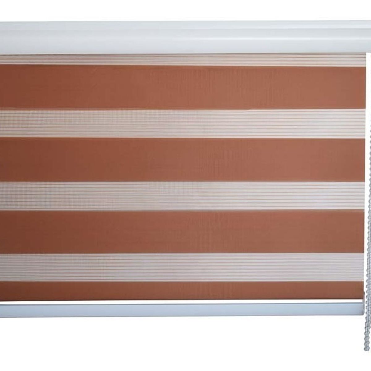 GENERICO - Cortina Roller Duo Día  Noche 180x200 Café