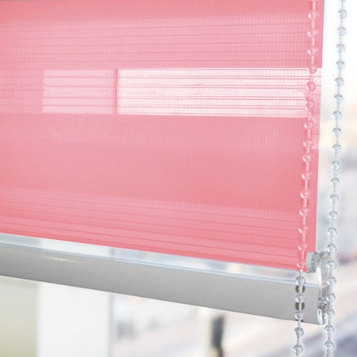 GENERICO - Cortina Roller Duo Día  Noche 135x200 Rosado Oscuro