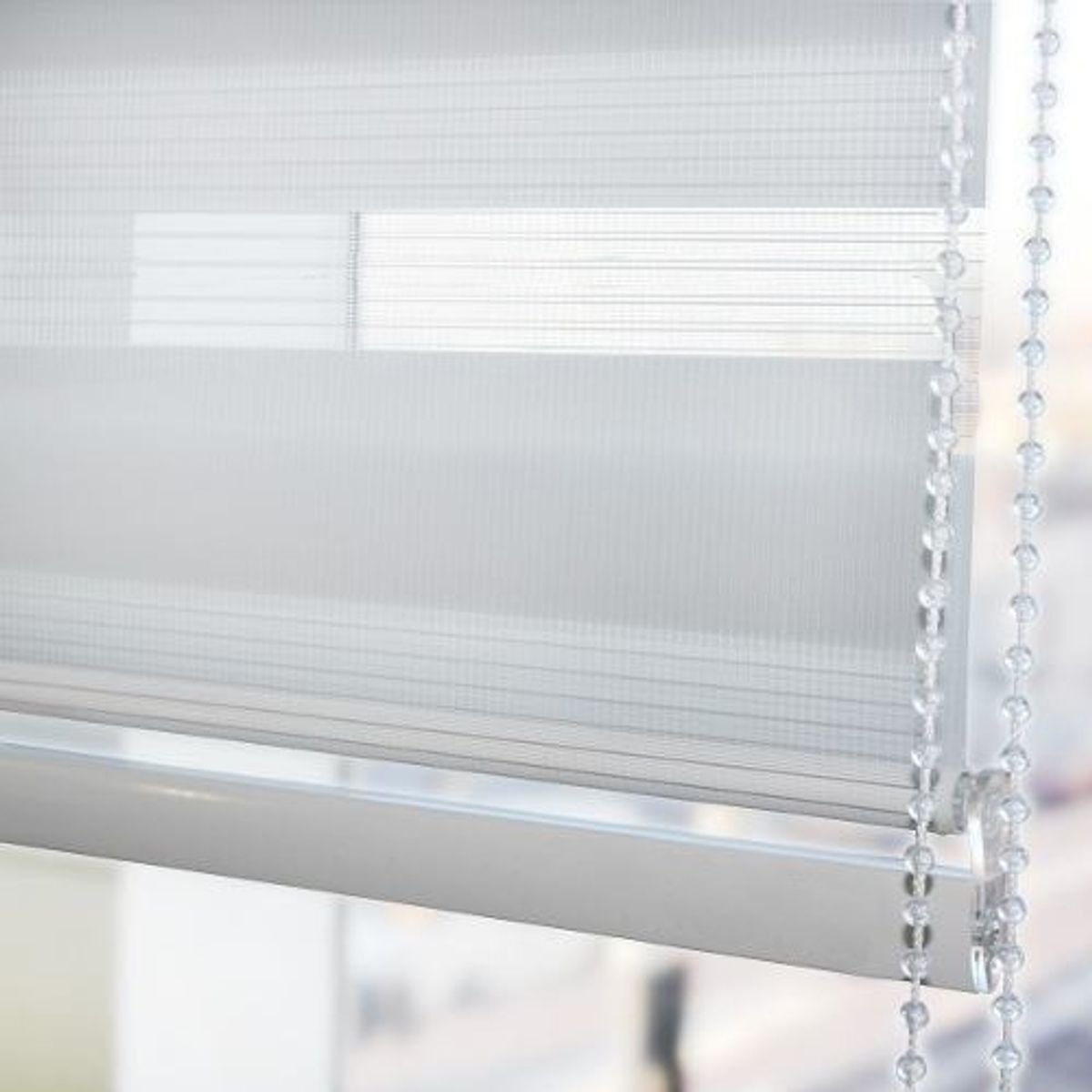 GENERICO - Cortina Roller Duo Día  Noche 135x200 Blanco