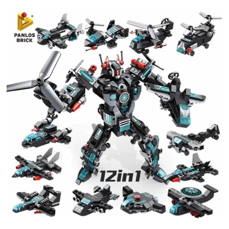GENERICO - Set De Lego 12 En 1 Block Construcción Pioneer Robot 577 Pcs