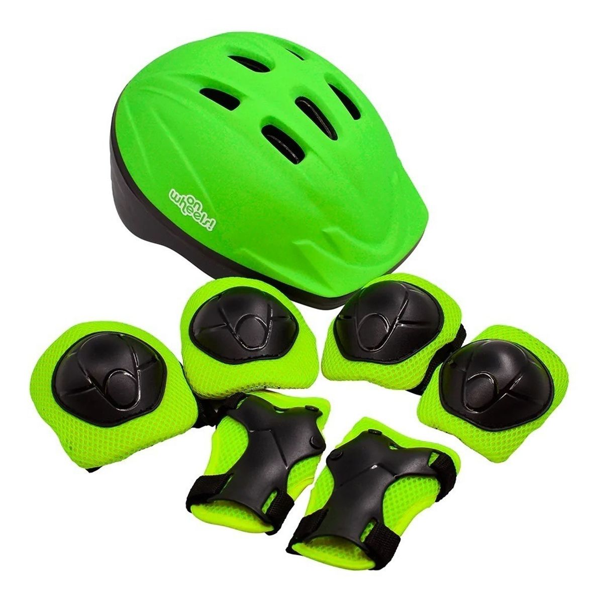 ONWHEELS - Set Casco Rodillera Codera Muñequera Niños Onwheels