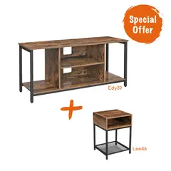 VASAGLE - Rack Smart TV y Mesa Auxiliar - Combo 003