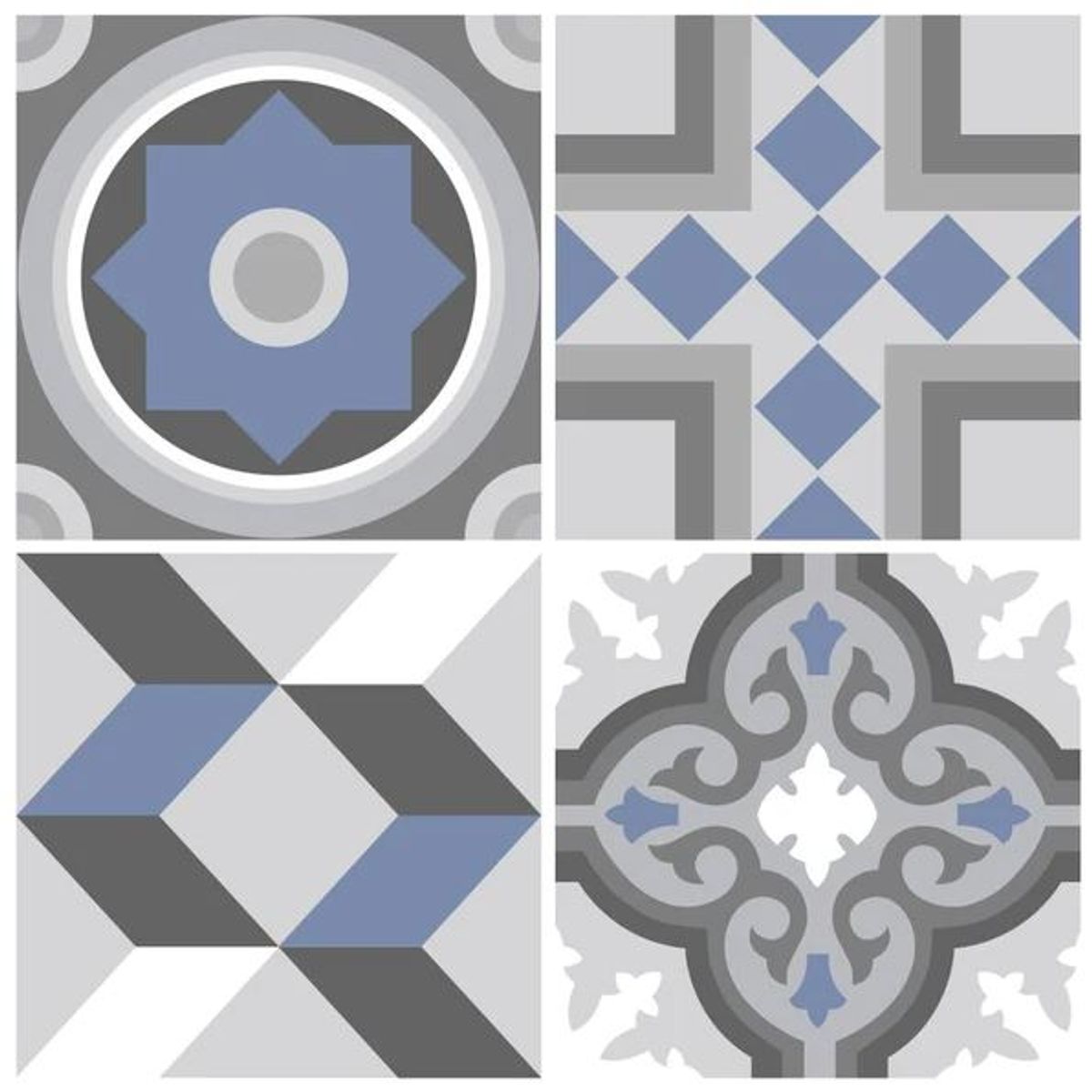 DEKOFIX - Azulejos autoadhesivos decorativos formato grande Santa Fe