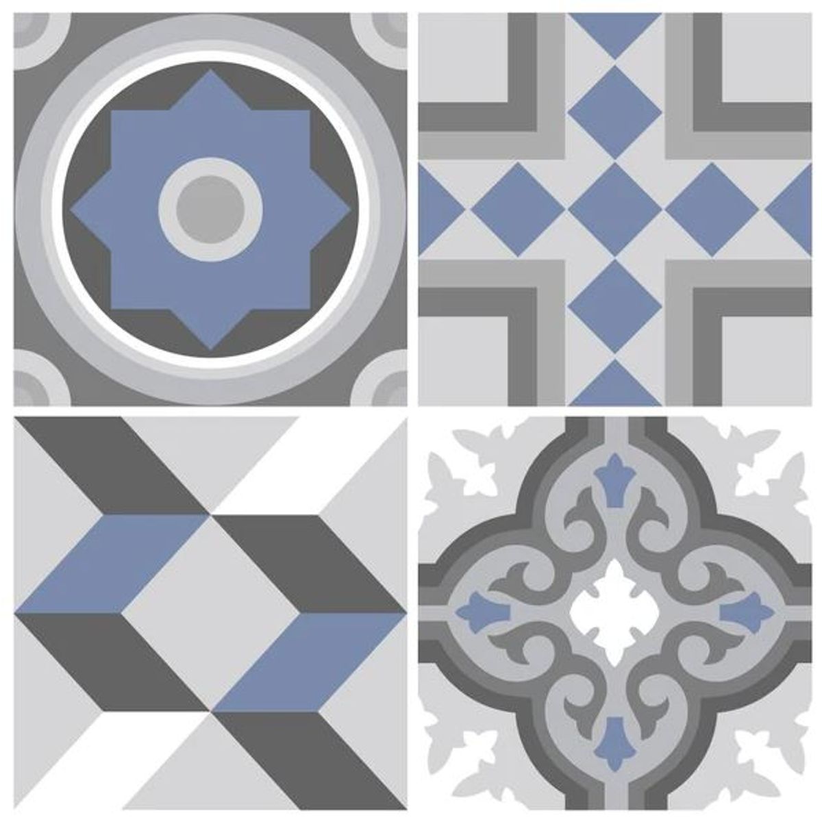 DEKOFIX - Azulejos autoadhesivos decorativos formato grande Santa Fe