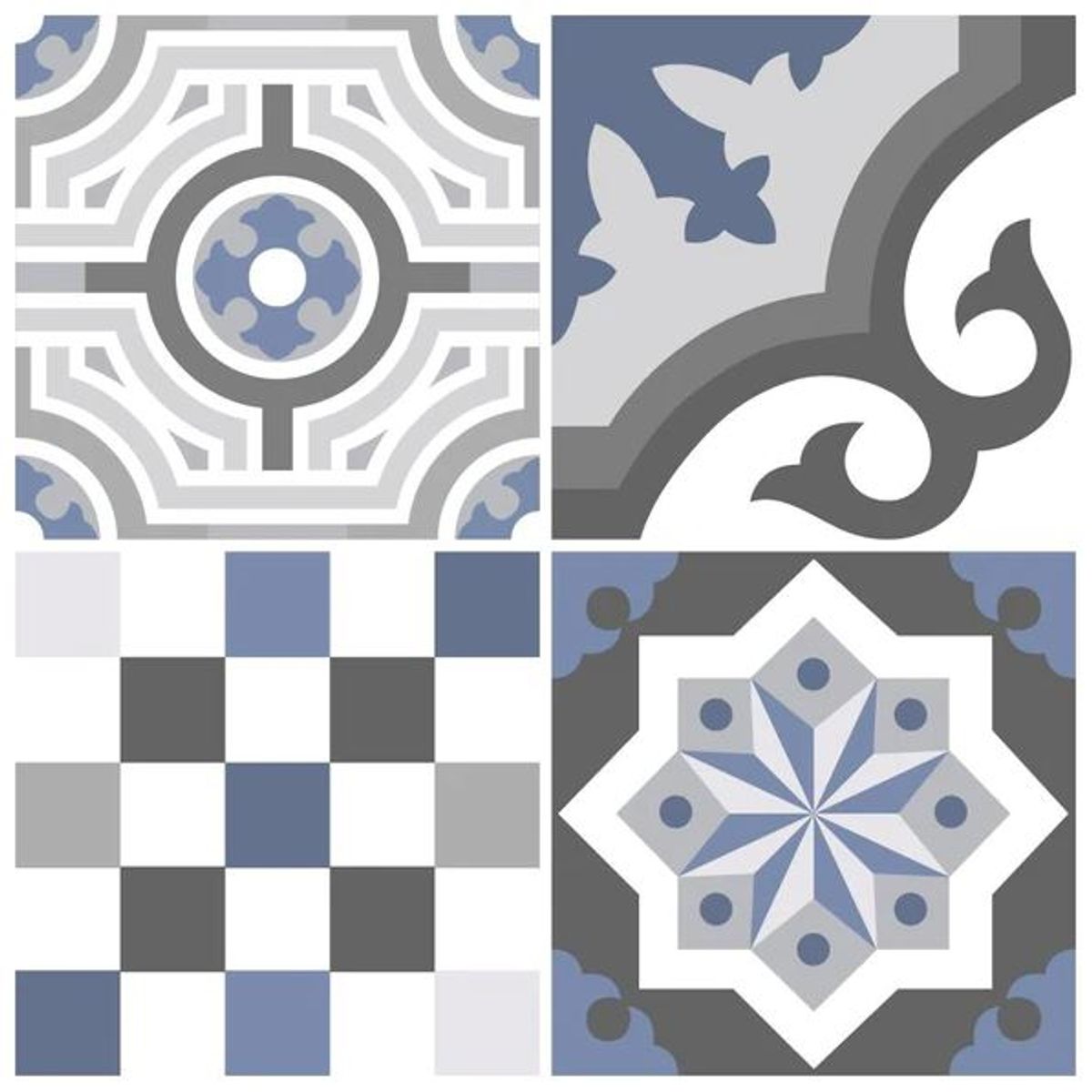 DEKOFIX - Azulejos autoadhesivos decorativos formato grande Santa Fe