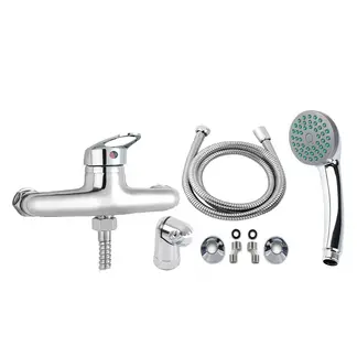 GENERICO - Set Completo Llave Monomando Ducha Cromada