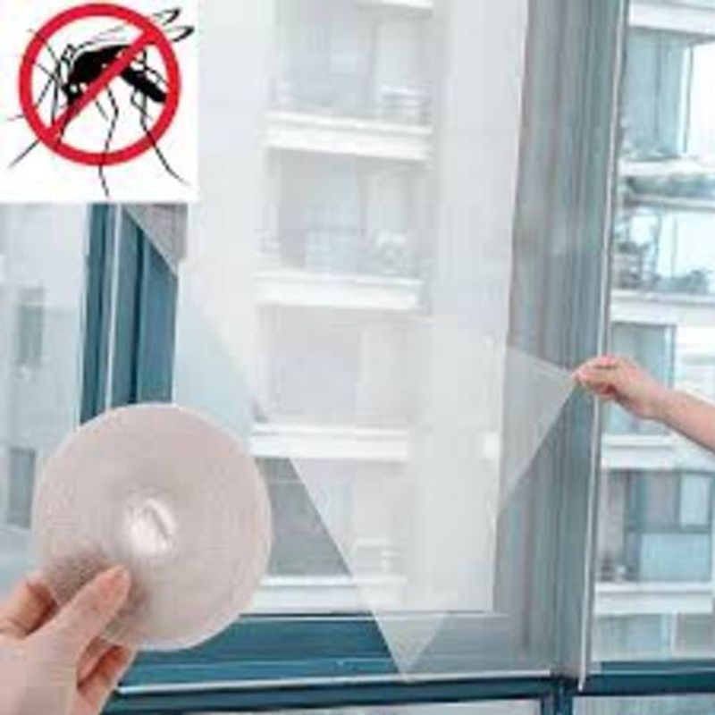 GENERICO - Cortina Anti Mosquitos Para Ventana Con Velcro 130X150 CMS