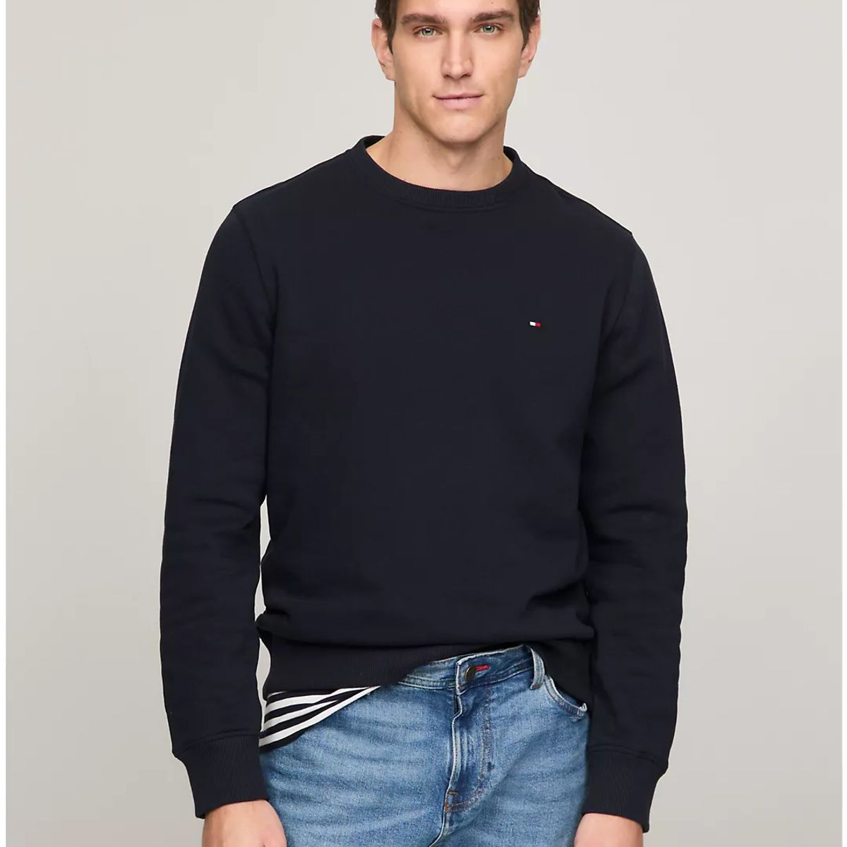 TOMMY HILFIGER - Polerón Essential Solid Azul Tommy Hilfiger