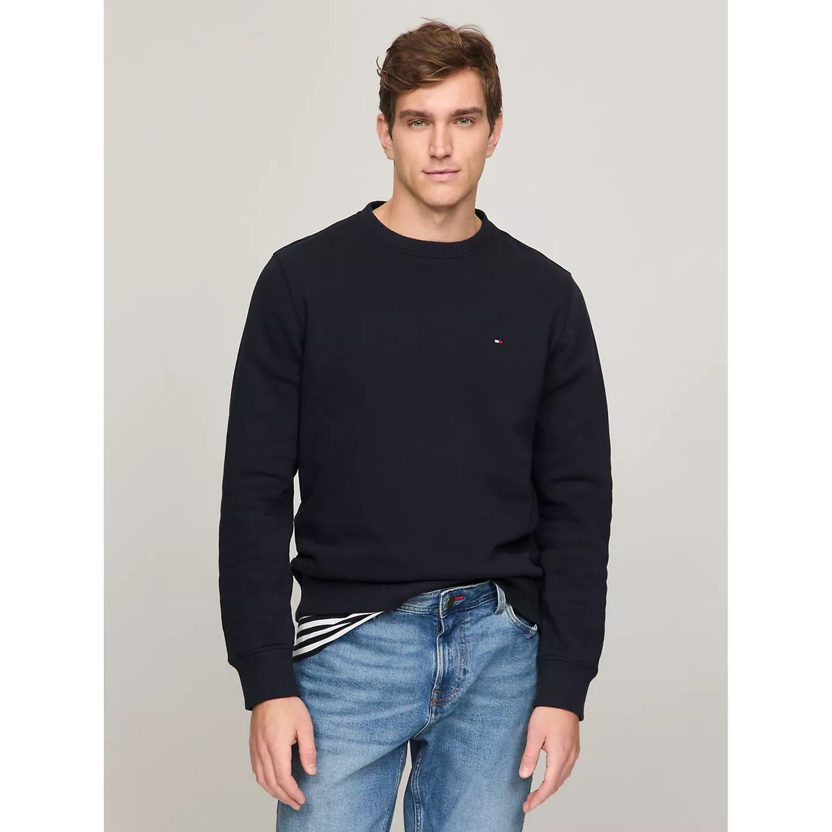 TOMMY HILFIGER - Polerón Essential Solid Azul Tommy Hilfiger