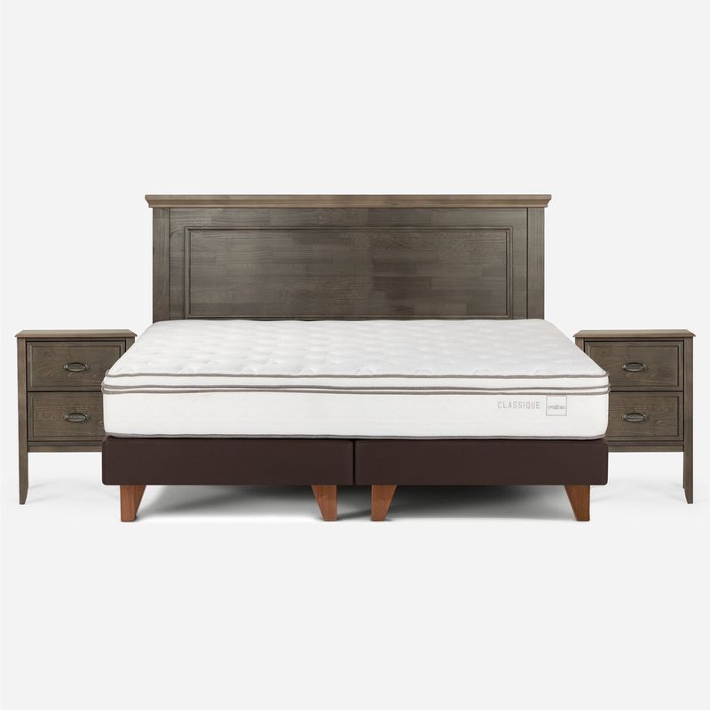 ROSEN - Cama Europea Rosen Classique+ King BD Con Muebles Anna