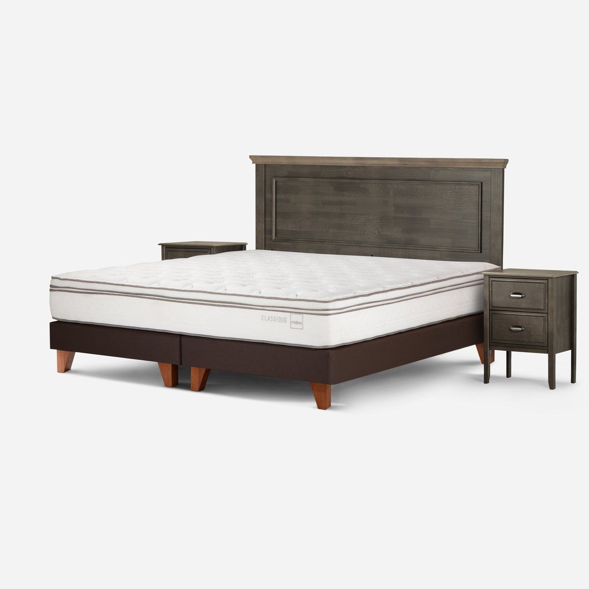ROSEN - Cama Europea Rosen Classique+ King BD Con Muebles Anna