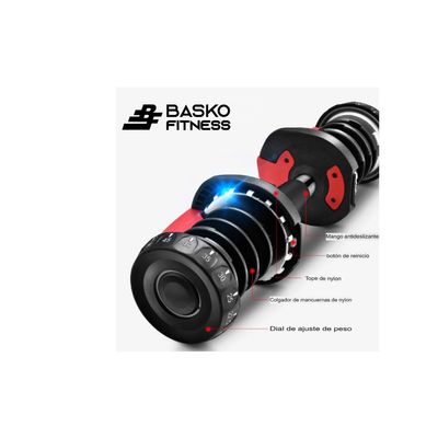 Imagen 2 del producto Mancuerna Ajustable Fitness Unidad