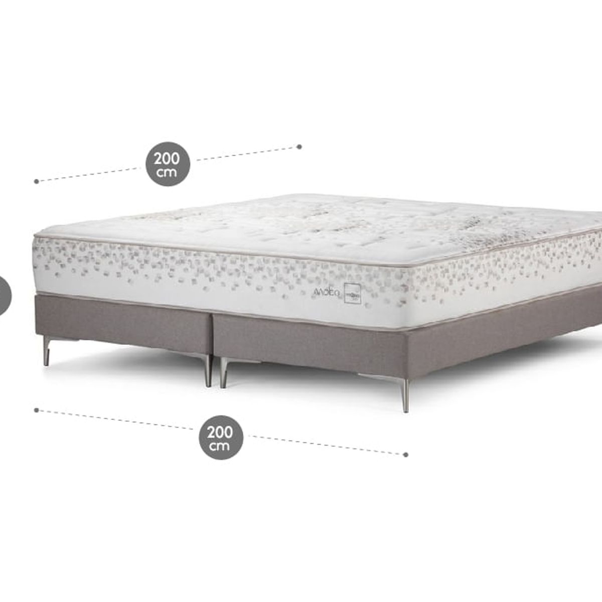 ROSEN - Cama Europea Rosen Mobo Super King 200 X 200 Cm
