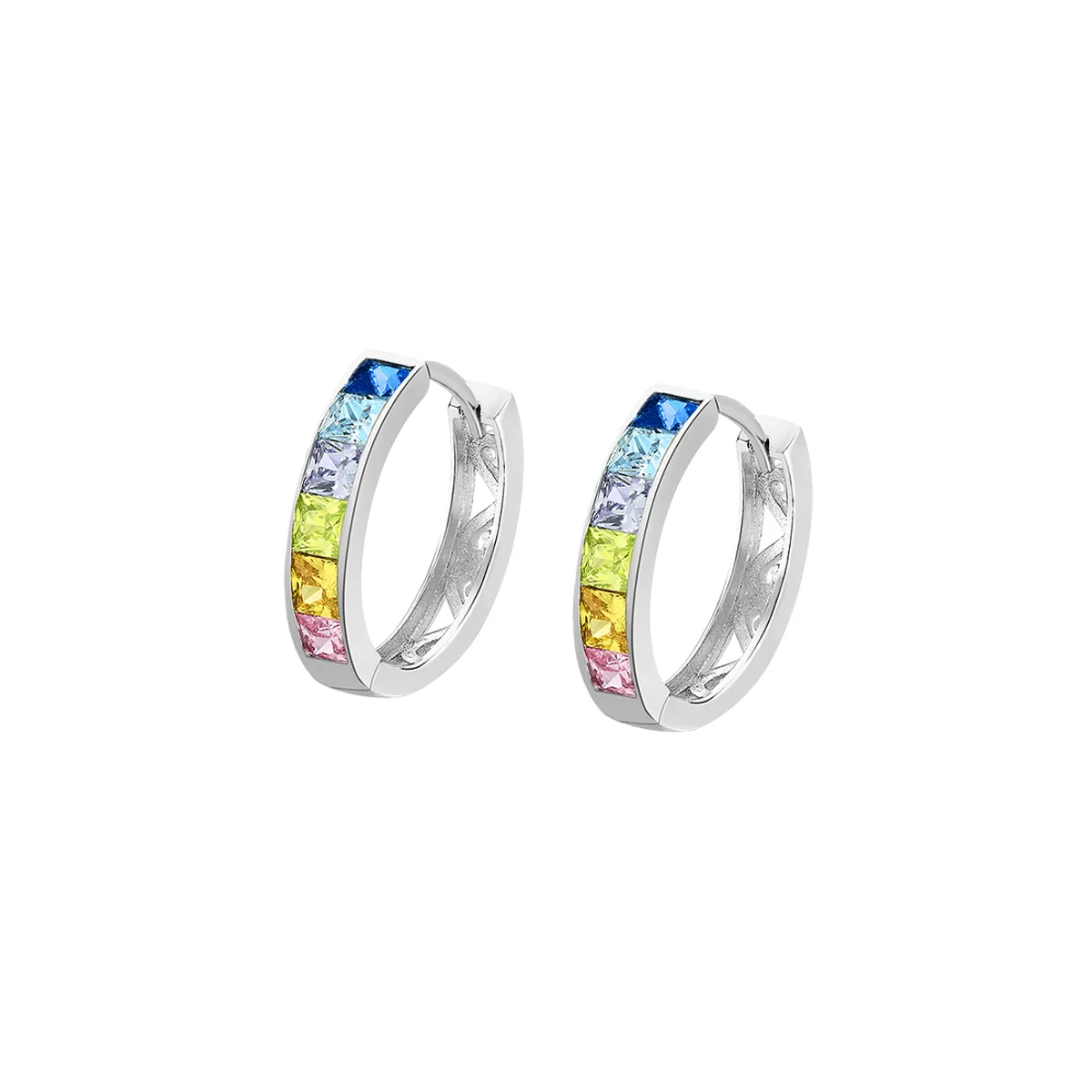 LOTUS SILVER - Aros LP1936-4/3 Lotus Silver Mujer Hoops