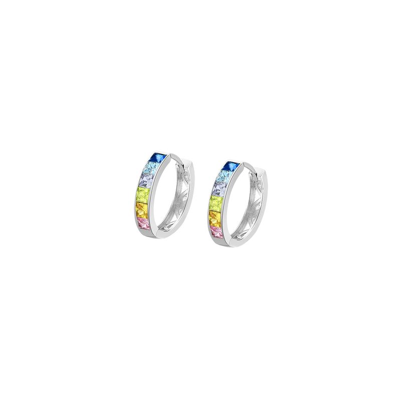 LOTUS SILVER - Aros LP1936-4/3 Lotus Silver Mujer Hoops