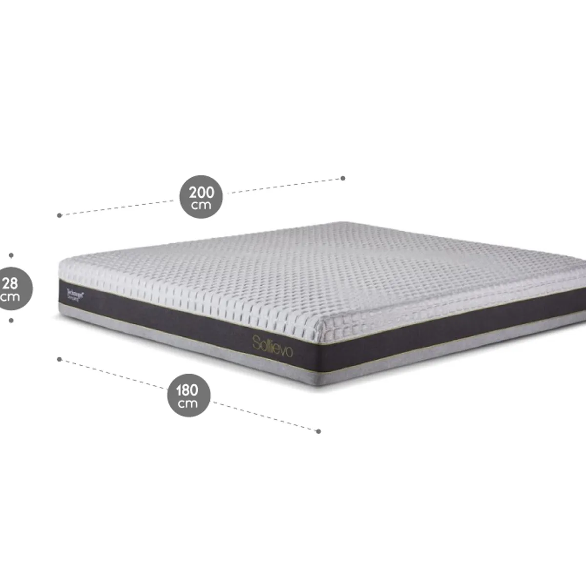 ROSEN - Colchón Rosen Technogel New Sollievo King 180 X 200 Cm