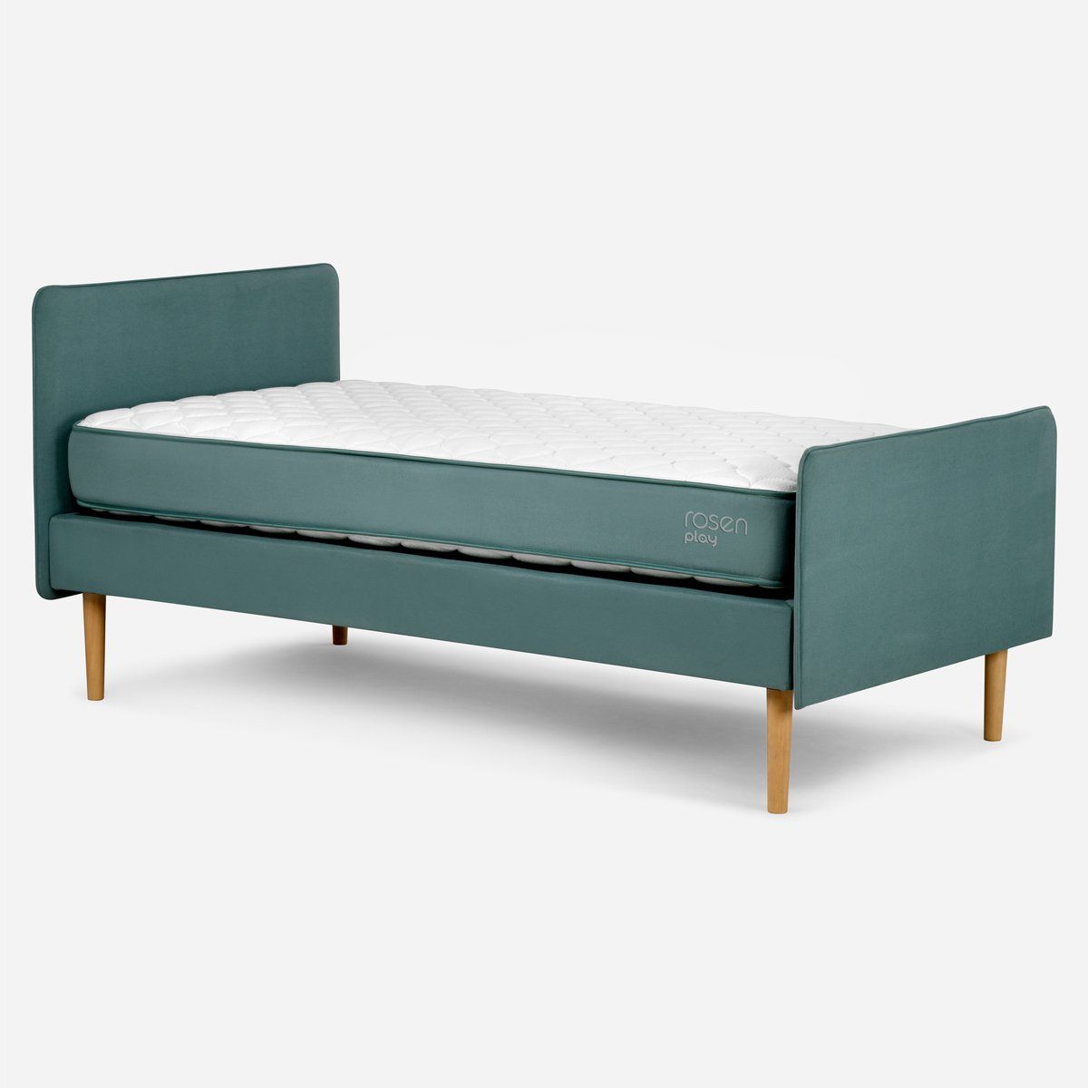 ROSEN - Cama Europea Play 1,5 Plazas 110 x 208 cm Agua Marino