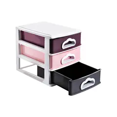 INSPIRACCI - Organizador Cosméticos 3 Cajones Multicolor