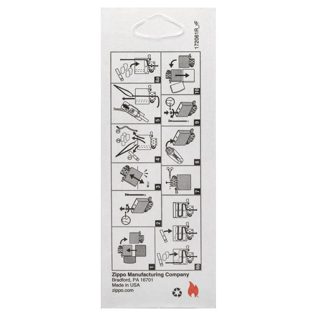 ZIPPO - Mecha Para Encendedor Zippo Wick Original - Blanco