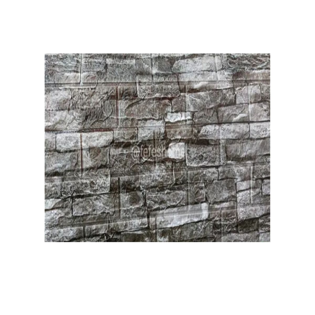 GENERICO - PACK DE 10 Laminas 3D Panel Autoadhesivas 70x77 Pared Ladrillo Gris