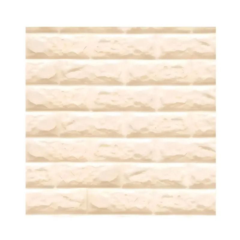 GENERICO - PACK DE 10 Laminas 3D Panel Autoadhesivas 70x77 Pared Ladrillo Beige