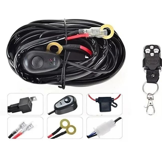 GENERICO - Kit Cableado Para Barras Led Neblineros Con Control Relay Sw