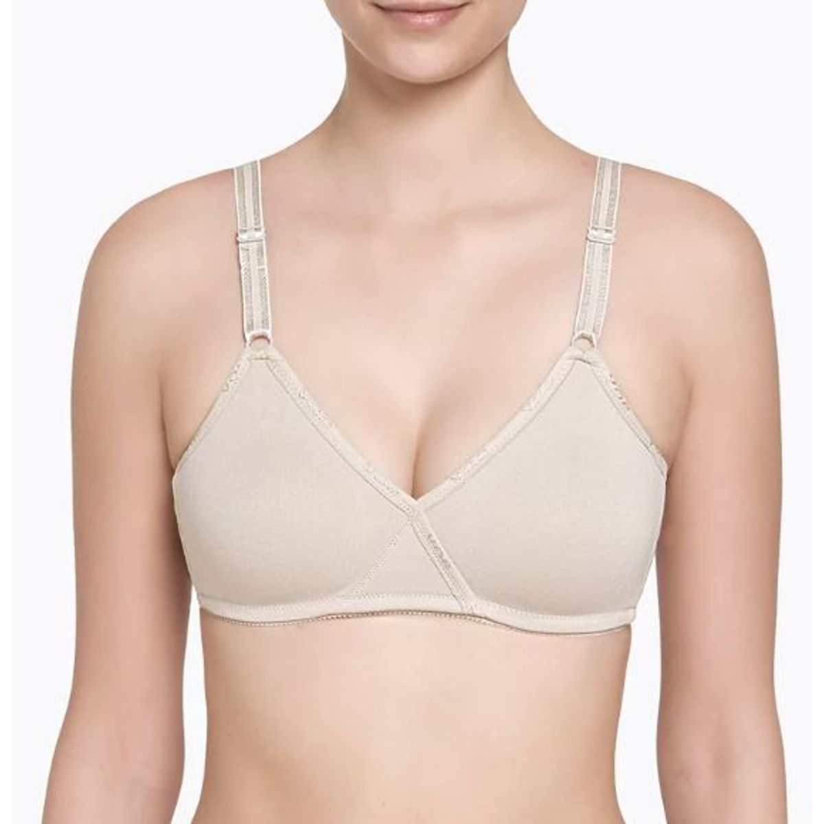 BLUNDING - Sosten algodón pieles delicadas-Voe-Blanco-Talla 95-Blunding