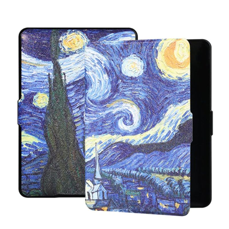 SPACEZAT - Funda + Lámina Para Kindle Paperwhite 4/998 Noche Estrellada