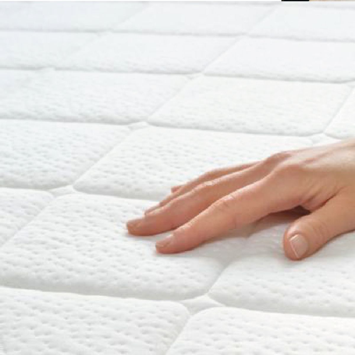 CHANTILLY - Cubrecolchon Acolchado 1P - Blanco CHANTILLY