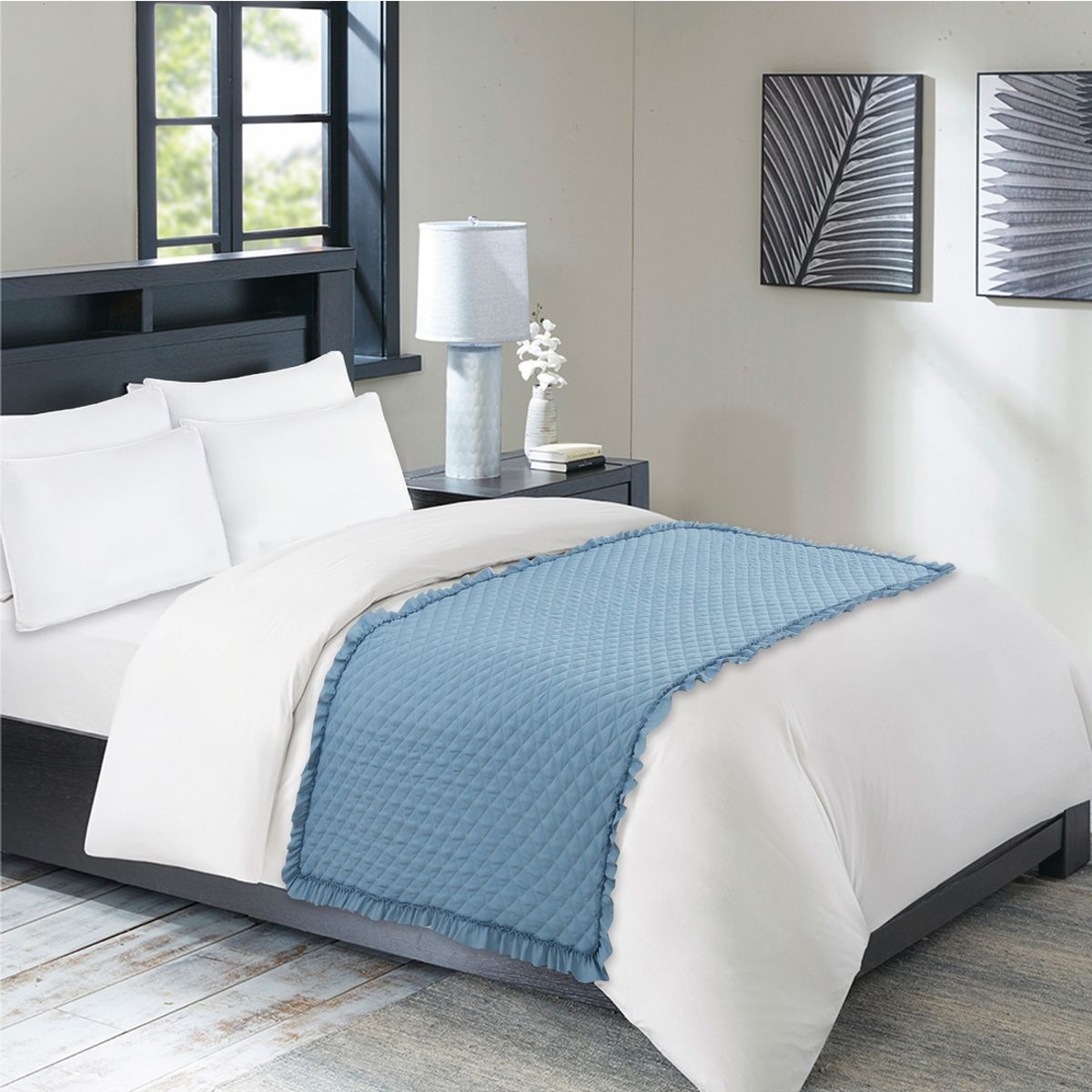 CHANTILLY - Piecera Prewash Ultra 100x200cm - Azul Piedra CHANTILLY