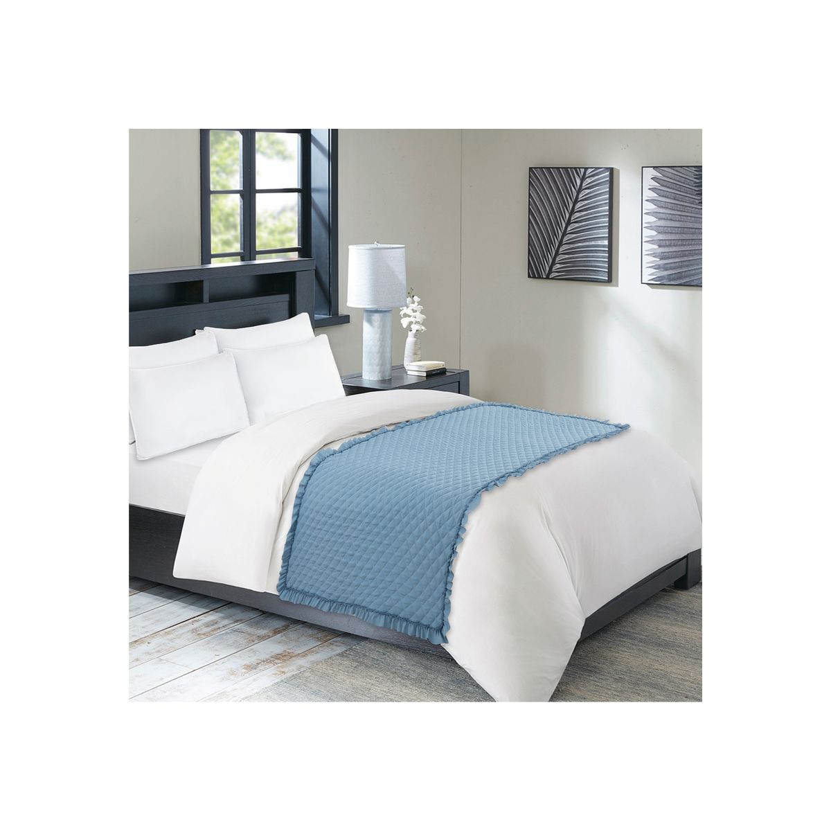 CHANTILLY - Piecera Prewash Ultra 100x200cm - Azul Piedra CHANTILLY