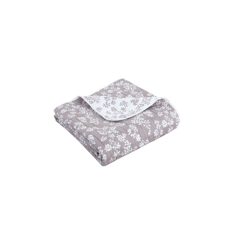 CHANTILLY - Cubrecama Jacquard Bordado 2 Plazas Vicuña CHANTILLY