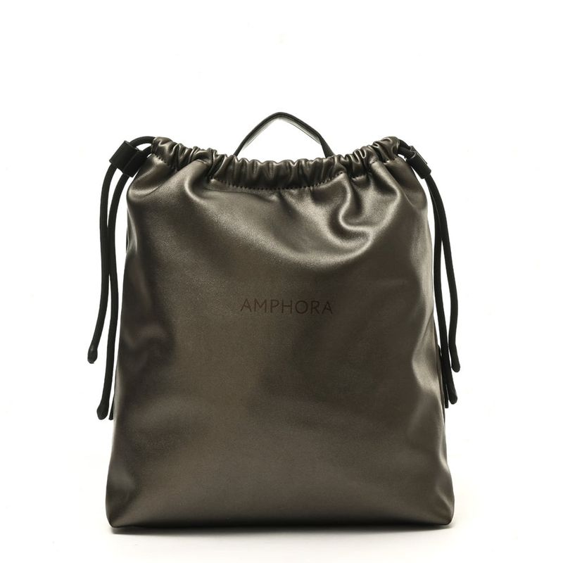 AMPHORA - Mochila mediana nuit plateado oscuro