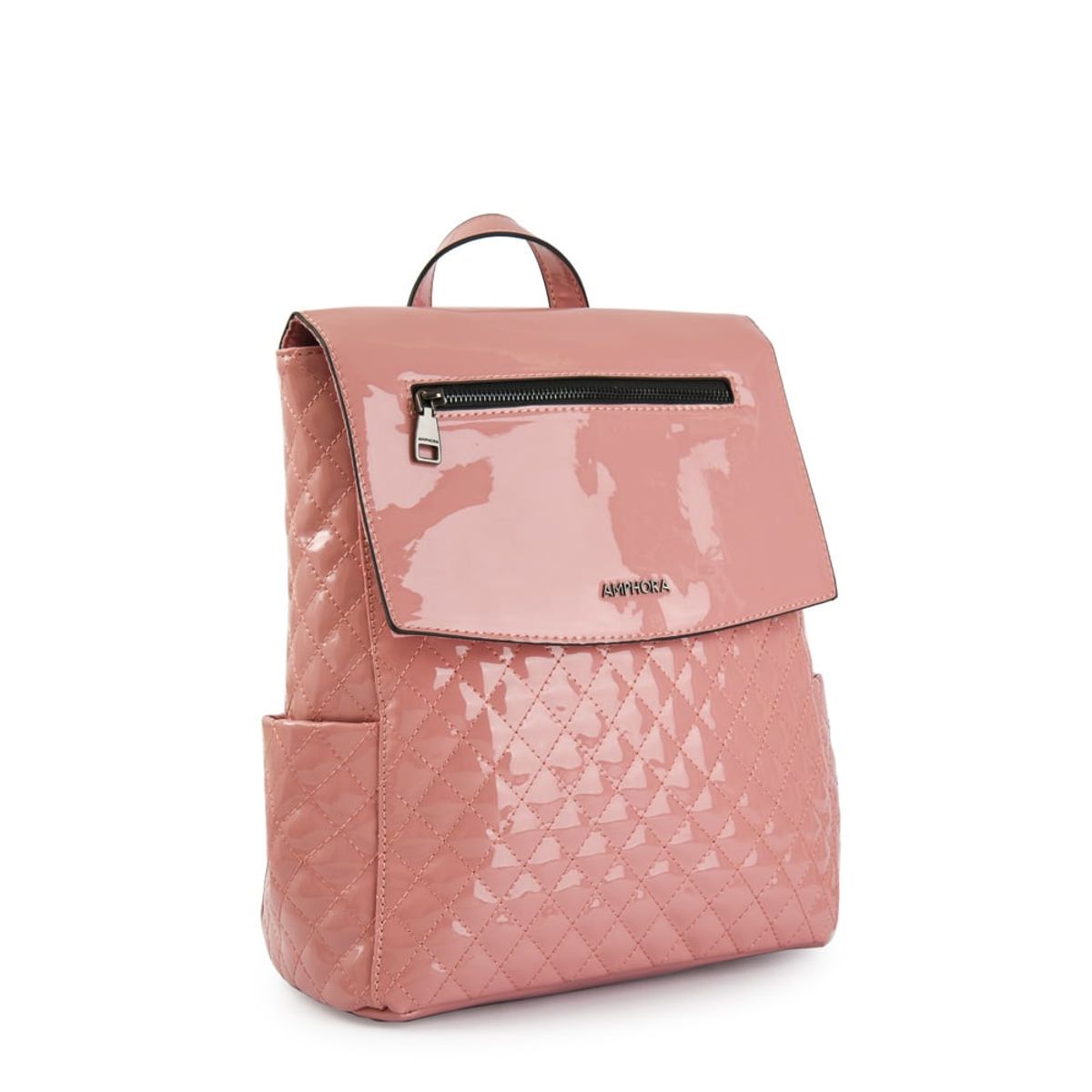 AMPHORA - Mochila Con Tapa Grande Arbre Rosado