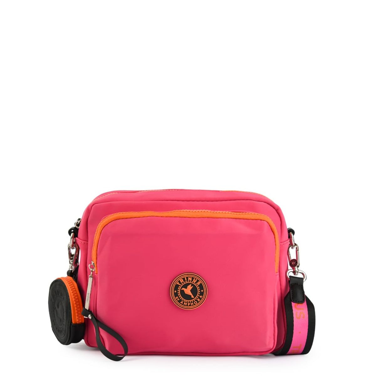 TRINUS - Cartera bandolera mediana darby fucsia