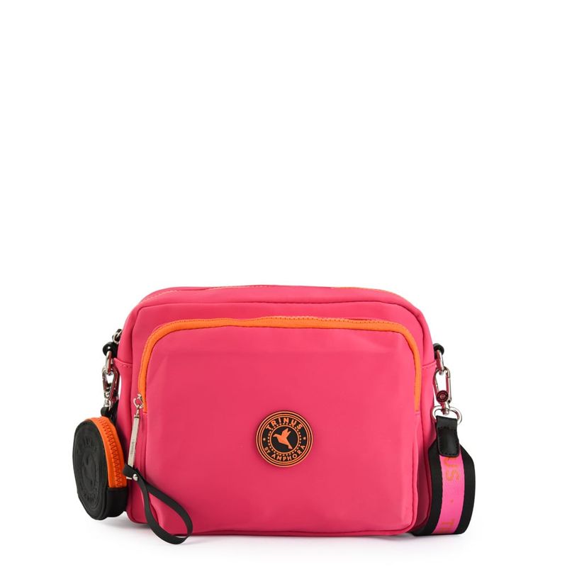 TRINUS - Cartera bandolera mediana darby fucsia