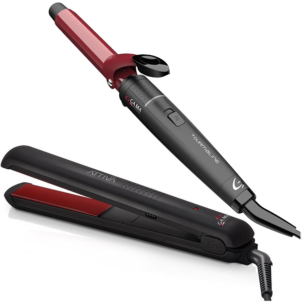 GAMA - Pack Gama Plancha Alisadora CP9 Attiva + Ondulador Tourmaline 19 mm