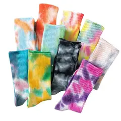 EVERSO - 3pares Calcetines Deportivos Tie-dye Unisex Colors Surtidos