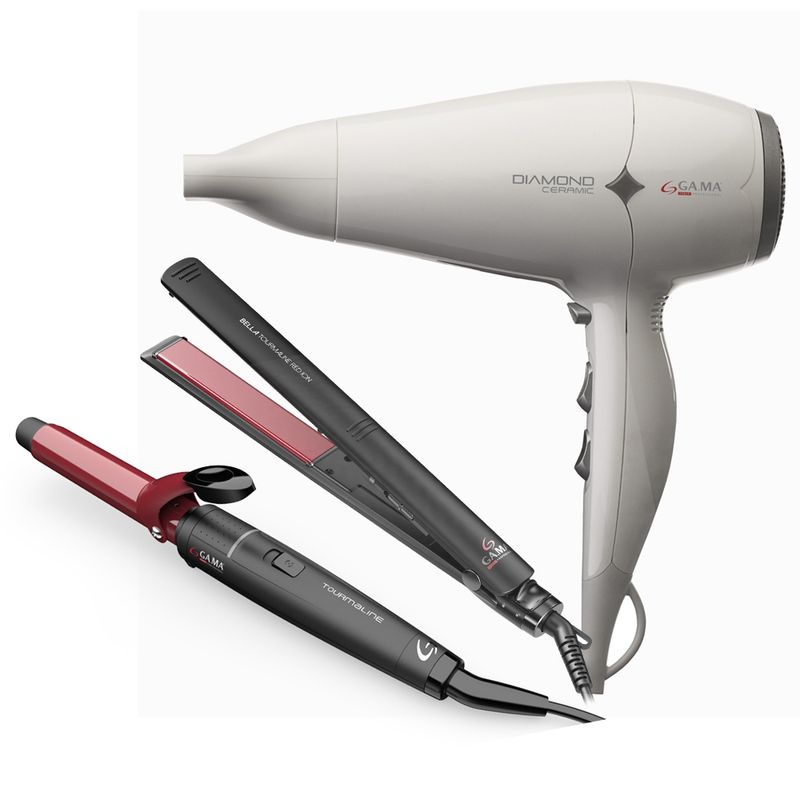 Alisadora Secador Ondulador Gama GAMA Triple Pack Gama Secador
