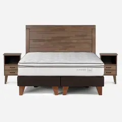 ROSEN - Cama Classique+ 2 Plazas Con Muebles Sicilia