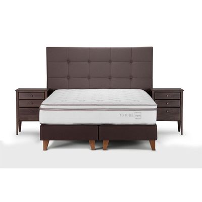 Imagen 2 del producto Cama Euro. Classique+ 2 Plazas Con Muebles Issey Visón