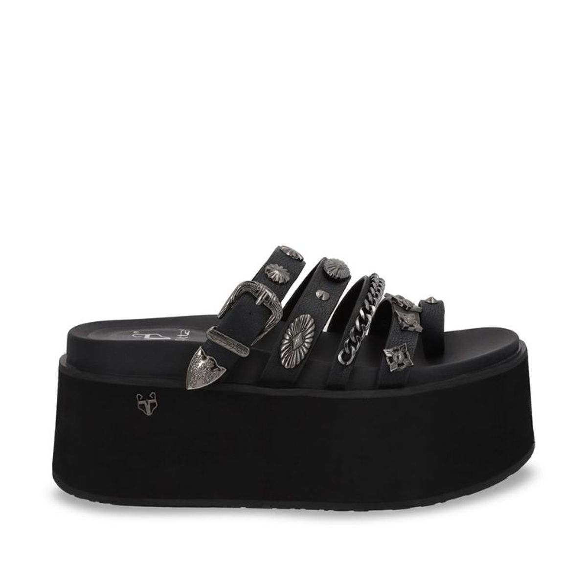 GOTTA - Sandalia Plataforma Negra Mujer 35181