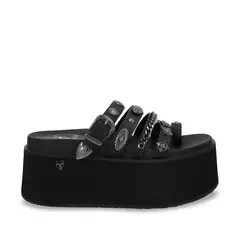 GOTTA - Sandalia Mujer Negra Plataforma 35181