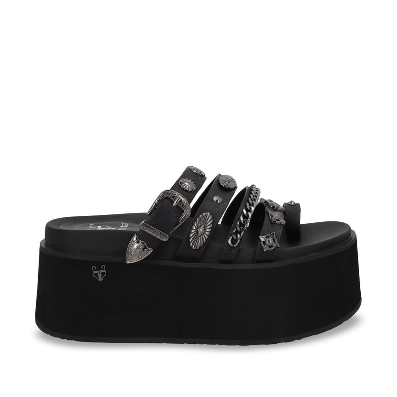 GOTTA - Sandalia Mujer Negra Plataforma 35181 Gotta