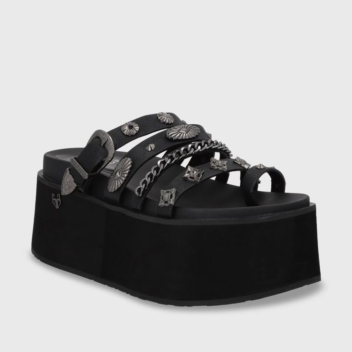 GOTTA - Sandalia Plataforma Negra Mujer 35181