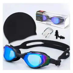 EVERSO - Conjunto De Gafas De Natación Adulto Y Gorro Natación 5 En 1